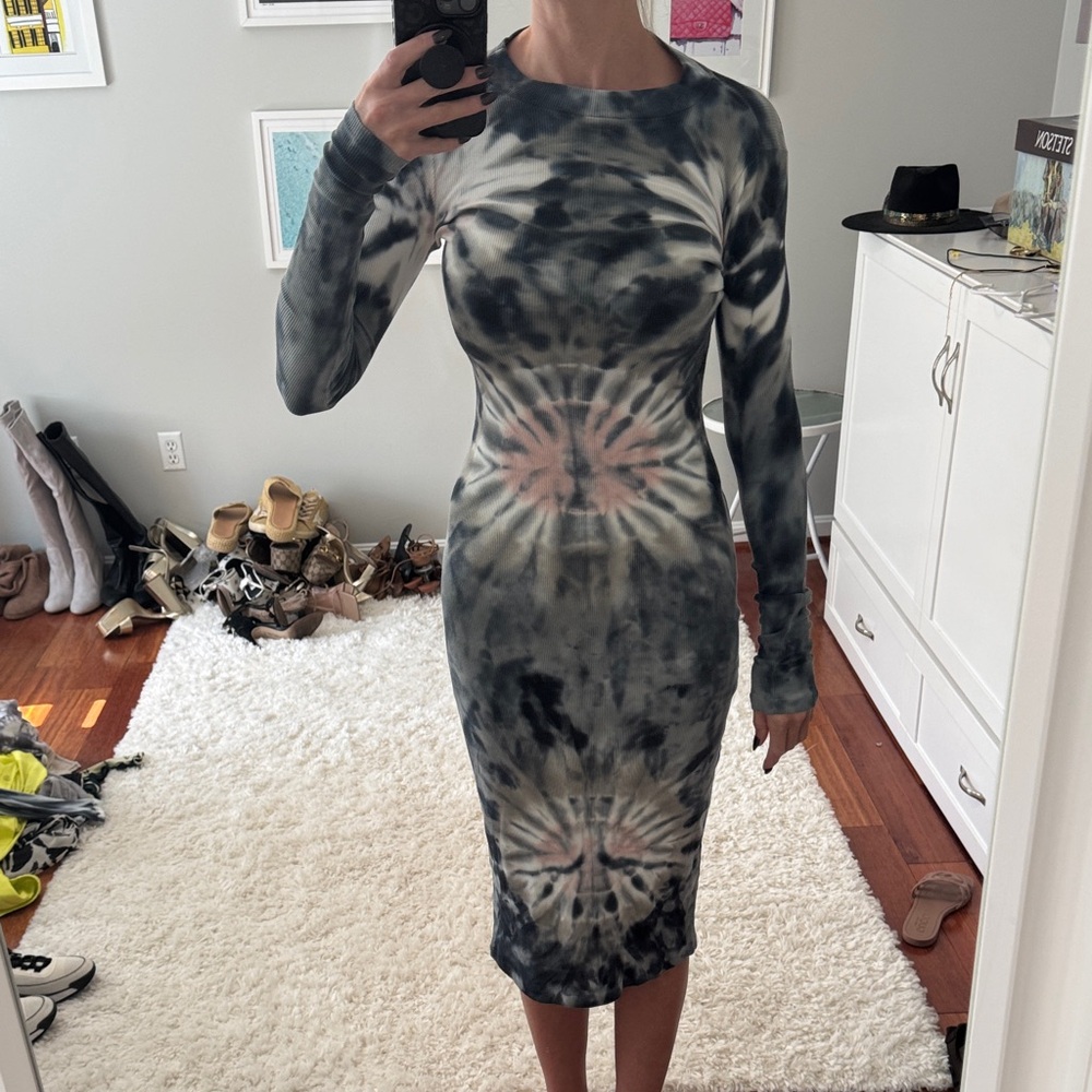 Dax Tie-Dye Long Sleeve Dress